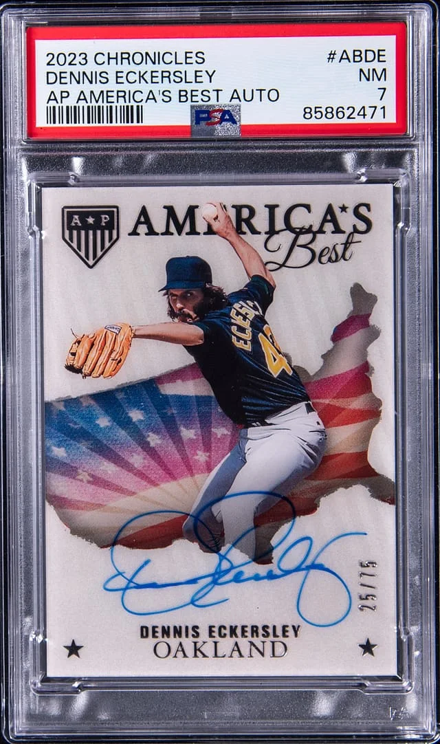 2023 Panini Chronicles Dennis Eckersley America's Best Autographs #ABDE card image