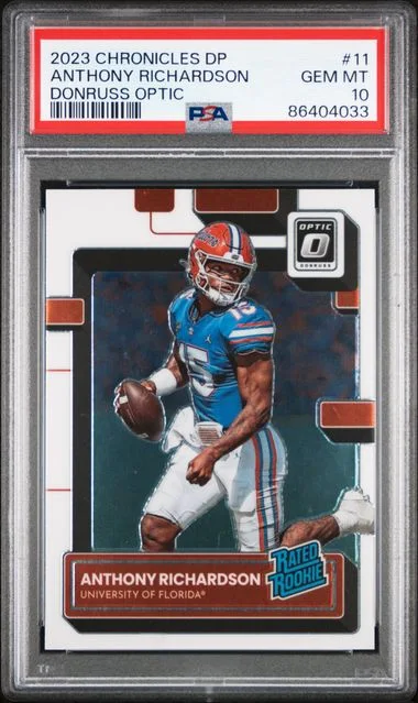 2023 Panini Chronicles Draft Picks Anthony Richardson Donruss Optic #11 card image