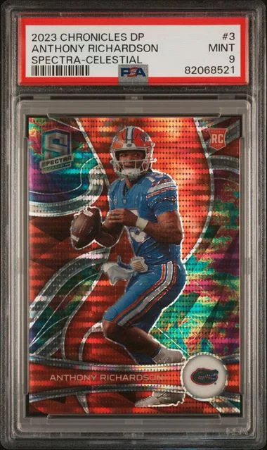 2023 Panini Chronicles Draft Picks Anthony Richardson Spectra Celestial #3 card image