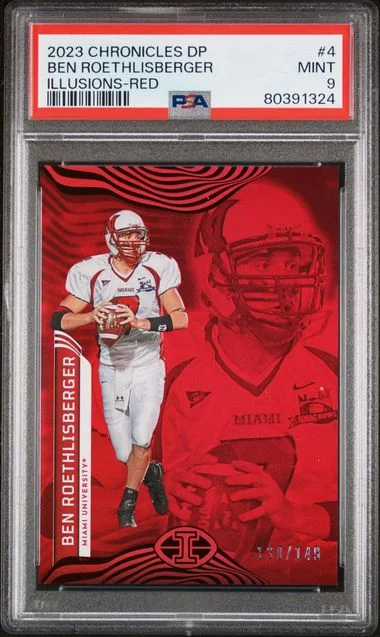 2023 Panini Chronicles Draft Picks Ben Roethlisberger Illusions Red #4 card image