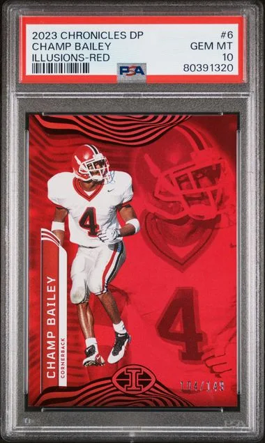 2023 Panini Chronicles Draft Picks Champ Bailey Illusions Red #6 card image