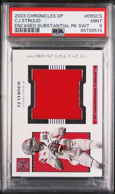 2023 Panini Chronicles Draft Picks C.J. Stroud Encased Substantial Swatches #ERS-CS card image