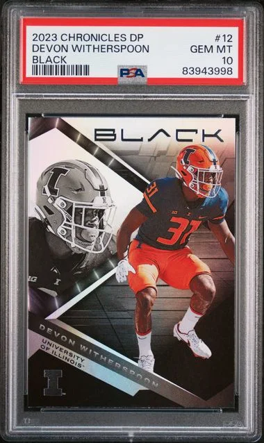2023 Panini Chronicles Draft Picks Devon Witherspoon Black #12 card image