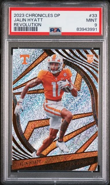 2023 Panini Chronicles Draft Picks Jalin Hyatt Revolution #33 card image