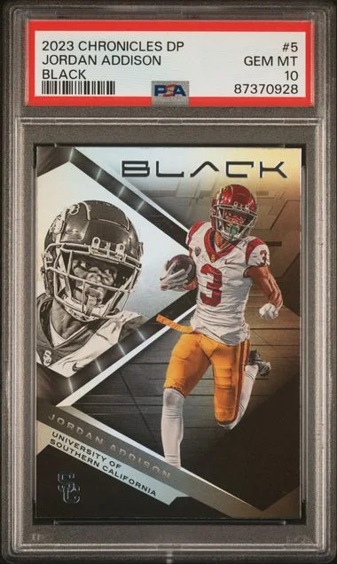 2023 Panini Chronicles Draft Picks Jordan Addison Black #5 card image