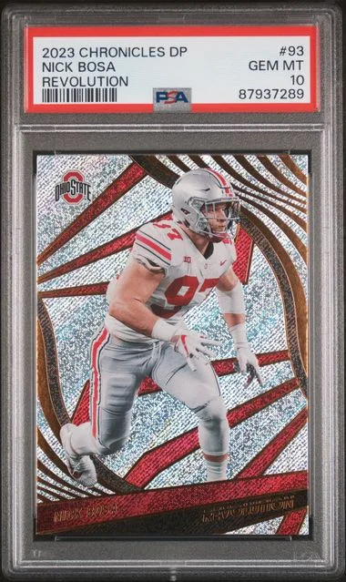 2023 Panini Chronicles Draft Picks Nick Bosa Revolution #93 card image