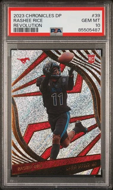2023 Panini Chronicles Draft Picks Rashee Rice Revolution #39 card image