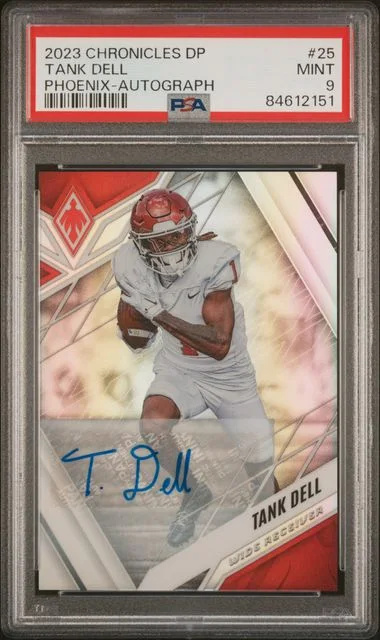 2023 Panini Chronicles Draft Picks Tank Dell Phoenix Autograph #25 card image
