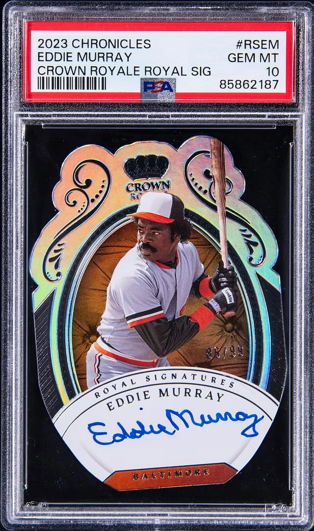 2023 Panini Chronicles Eddie Murray Crown Royale Signatures #RSEM card image