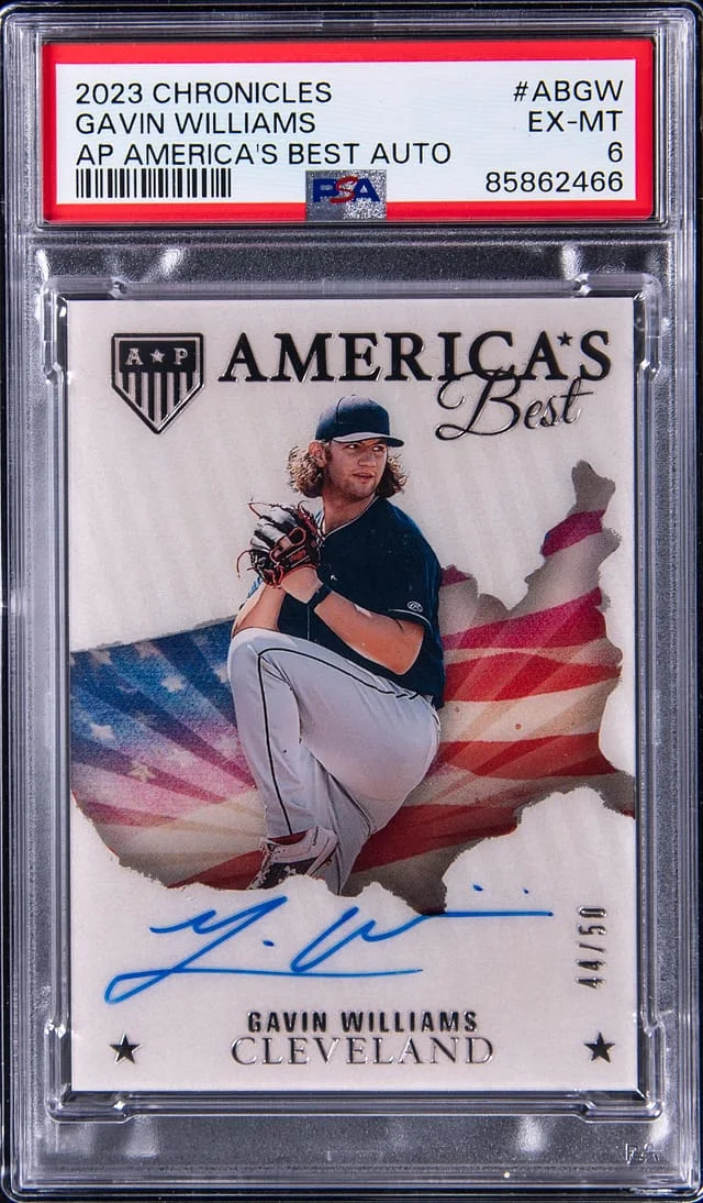 2023 Panini Chronicles Gavin Williams America's Best Autographs #ABGW card image