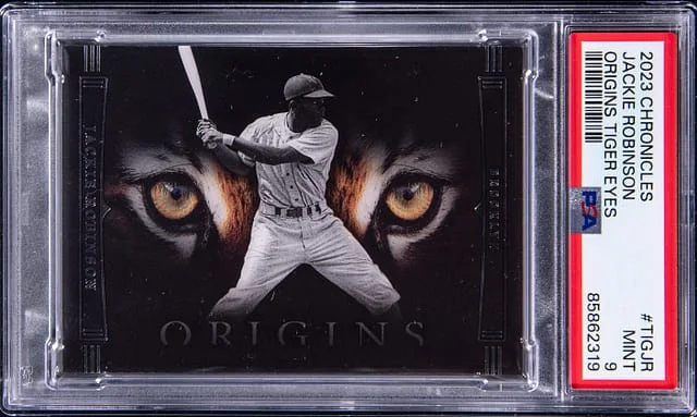 2023 Panini Chronicles Jackie Robinson Origins Tiger Eyes #TIGJR card image