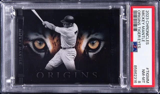 2023 Panini Chronicles Mickey Mantle Origins Tiger Eyes #TIGMM card image