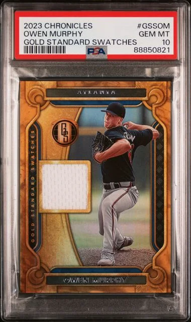 2023 Panini Chronicles Owen Murphy Gold Standard Swatches #GSSOM card image