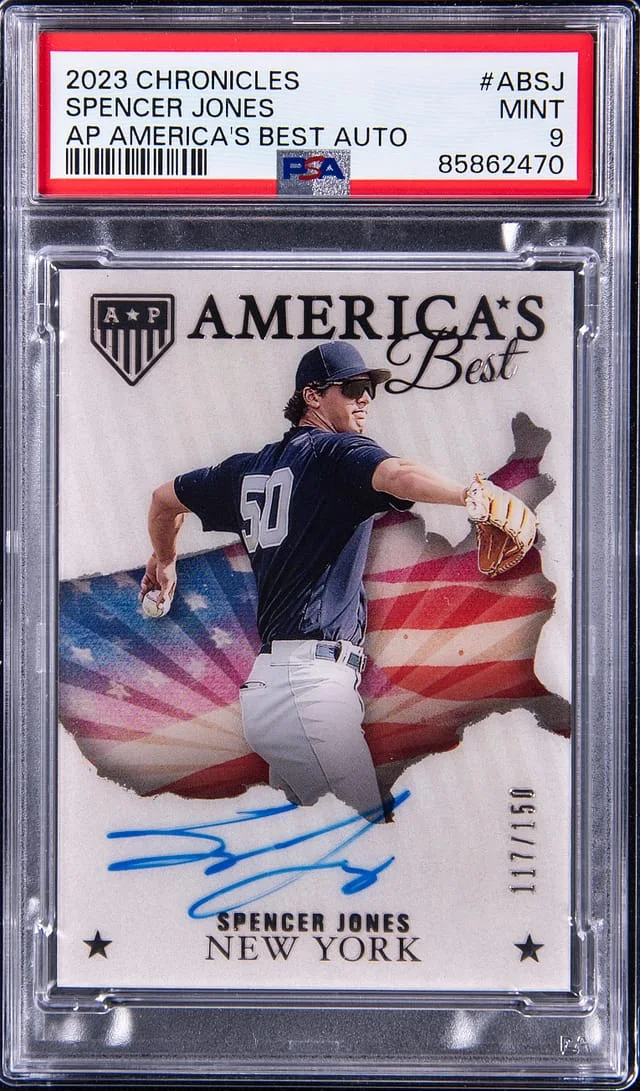 2023 Panini Chronicles Spencer Jones AP America's Best Autograph #ABSJ card image