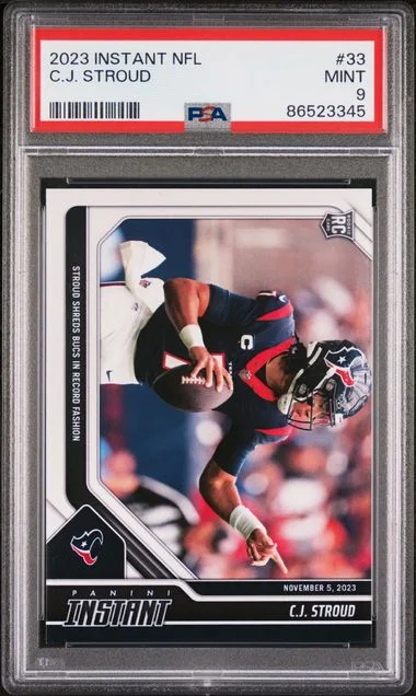 2023 Panini C.J. Stroud (/2160) Instant NFL #33 card image