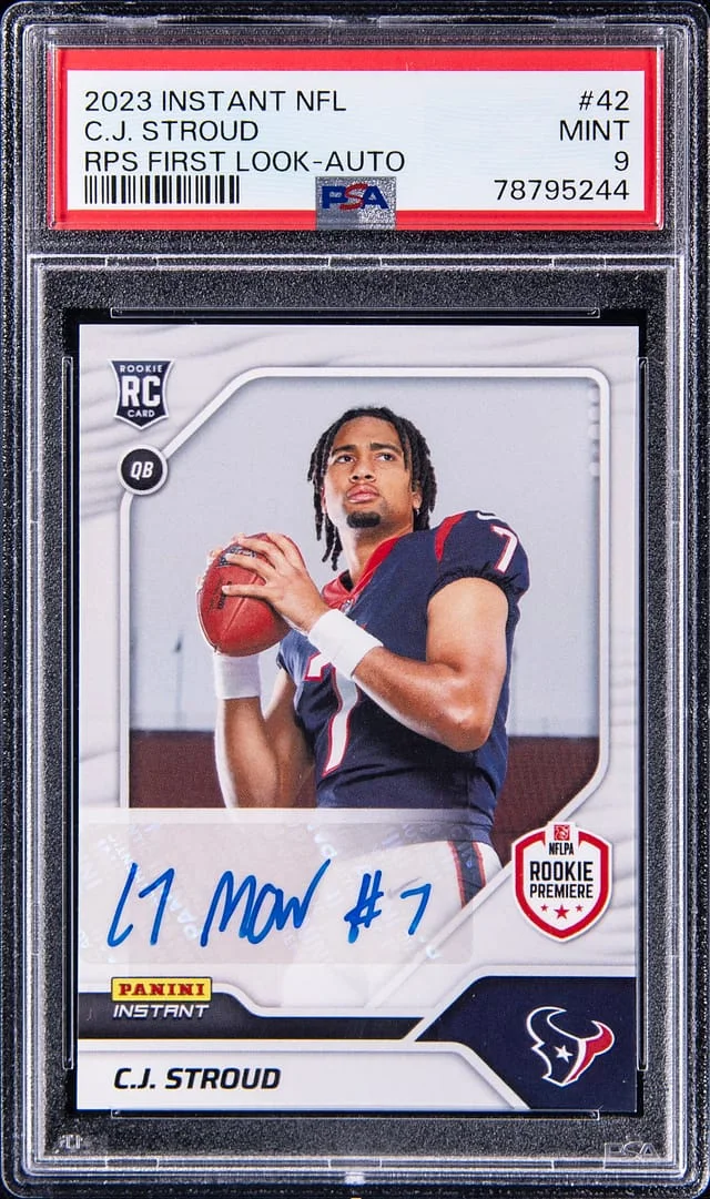 2023 Panini C.J. Stroud Instant NFL RPS First Look Autographs #42 card image