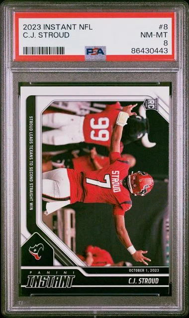 2023 Panini C.J. Stroud (/569) Instant NFL #8 card image