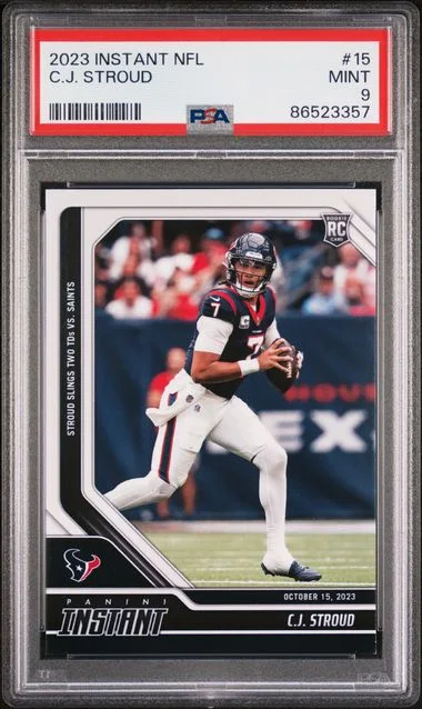 2023 Panini C.J. Stroud (/837) Instant NFL #15 card image