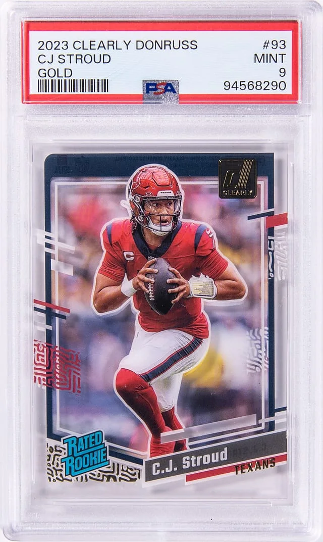 2023 Panini CJ Stroud Clearly Donruss Gold #93 card image