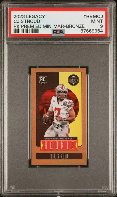 2023 Panini C.J. Stroud Legacy Rookies Premium Edition Mini Variation Bronze #RVM-CJ card image