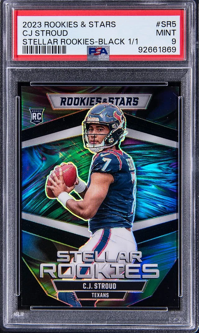 2023 Panini C.J. Stroud Rookies & Stars Stellar Rookies Black #SR-5 card image