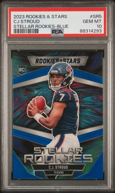 2023 Panini C.J. Stroud Rookies & Stars Stellar Rookies Blue #SR5 card image