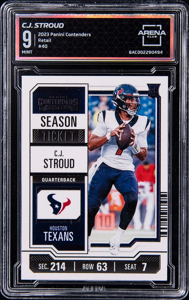2023 Panini Contenders CJ Stroud - ACG Season Ticket #40 card image