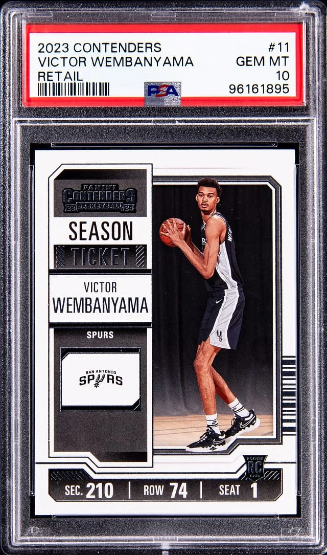 2023 Panini Contenders Victor Wembanyama Season Ticket #11 card image
