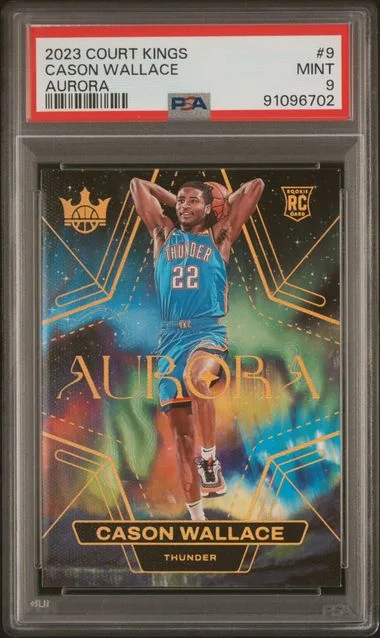 2023 Panini Court Kings Cason Wallace Aurora #9 card image