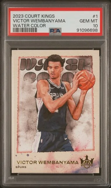 2023 Panini Court Kings Victor Wembanyama Water Color #1 card image