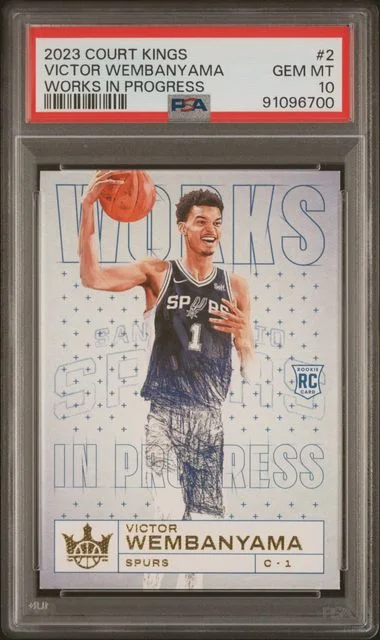 2023 Panini Court Kings Victor Wembanyama Works In Progress #2 card image