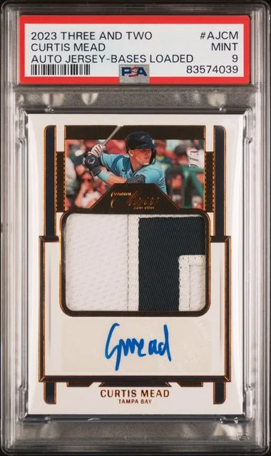 2023 Panini Curtis Mead Three and Two Autographed Jerseys Bases Loaded #AJCM card image