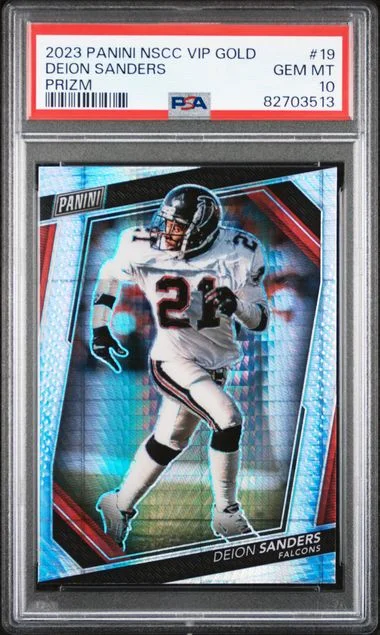 2023 Panini Deion Sanders National VIP Gold Prizm #19 card image