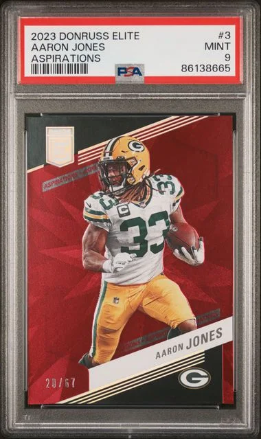 2023 Panini Donruss Aaron Jones Elite Aspirations #3 card image