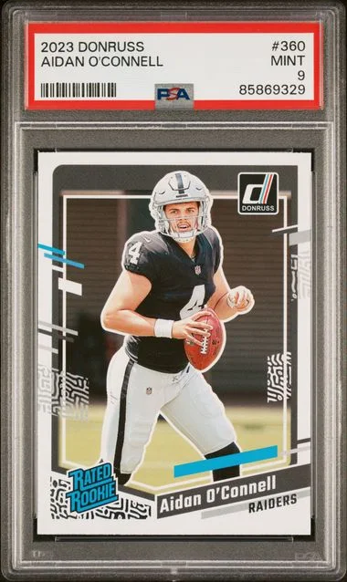 2023 Panini Donruss Aiden O'Connell Rated #360 card image