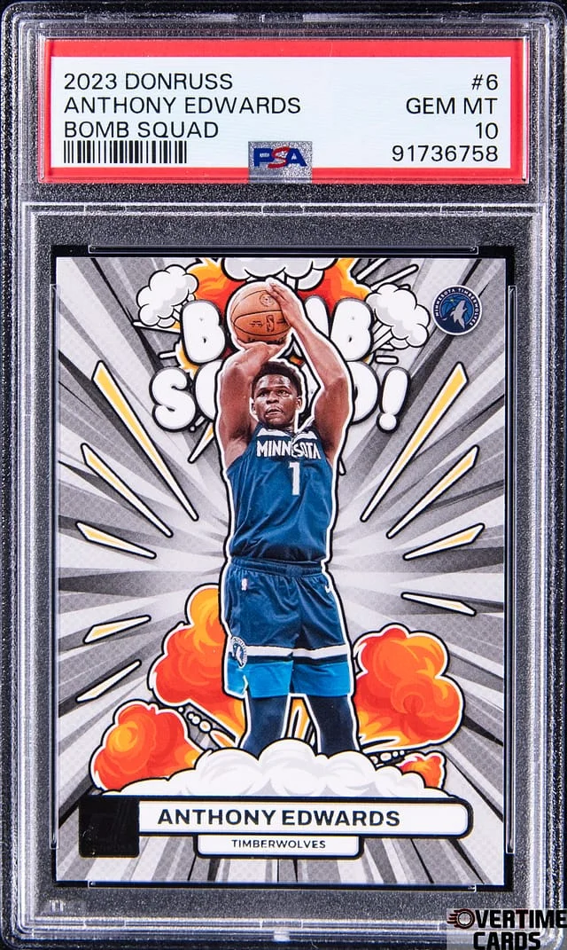 2023 Panini Donruss Anthony Edwards Bomb Squad #6 card image