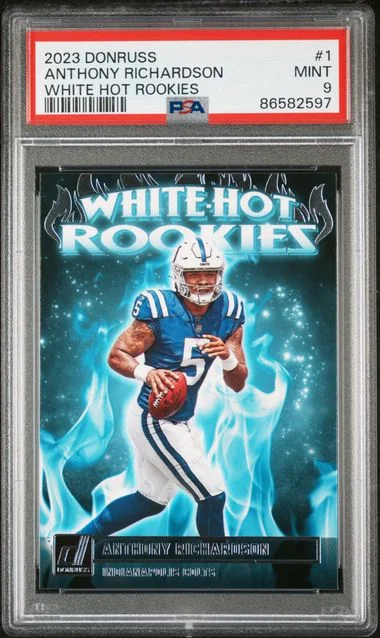 2023 Panini Donruss Anthony Richardson White Hot Rookies #1 card image
