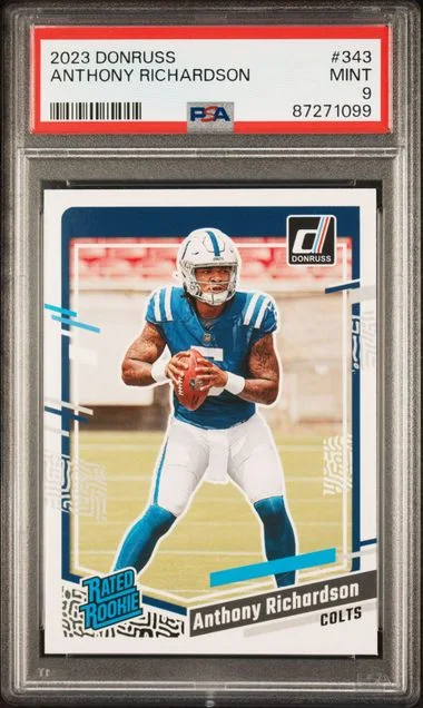 2023 Panini Donruss Anthony Richardson Rated #343 card image
