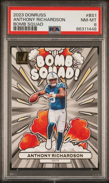 2023 Panini Donruss Anthony Richardson Bomb Squad #BS1 card image