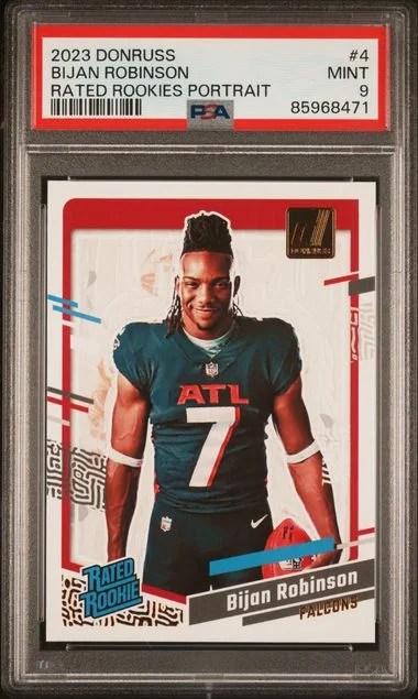 2023 Panini Donruss Bijan Robinson Rated Rookies Portrait #4 card image