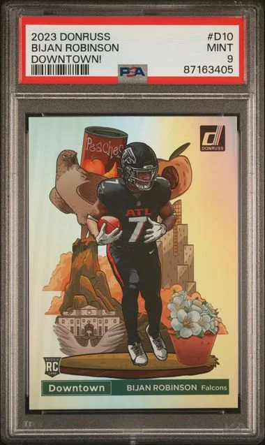 2023 Panini Donruss Bijan Robinson Downtown! #D10 card image