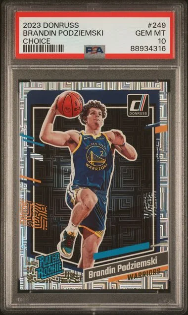 2023 Panini Donruss Brandin Podziemski Choice Rated #249 card image