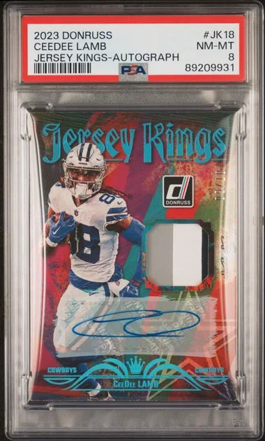 2023 Panini Donruss Ceedee Lamb Jersey Kings Autograph #JK18 card image