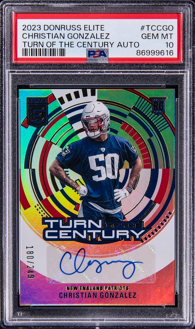2023 Panini Donruss Christian Gonzalez Elite Turn of the Century Autograph #TC-CGO card image