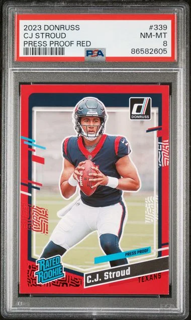2023 Panini Donruss C.J. Stroud Press Proof Red #339 card image