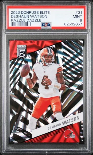 2023 Panini Donruss Deshaun Watson Elite Razzle Dazzle #31 card image