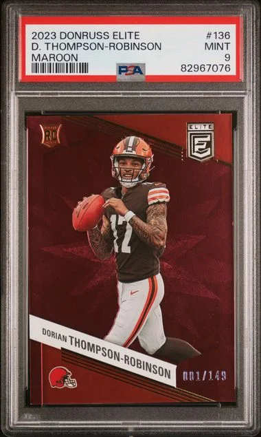 2023 Panini Donruss Dorian Thompson-Robinson Elite Maroon #136 card image