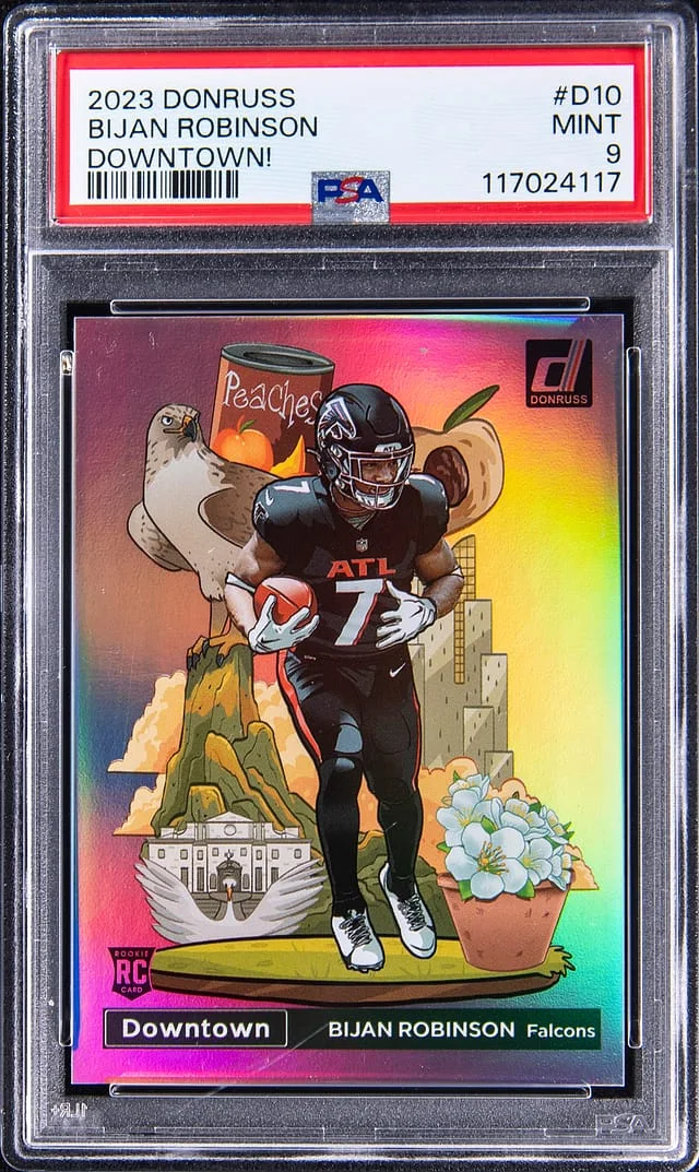 2023 Panini Donruss Downtown! Bijan Robinson #no-number card image
