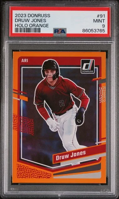 2023 Panini Donruss Druw Jones Holo Orange #91 card image