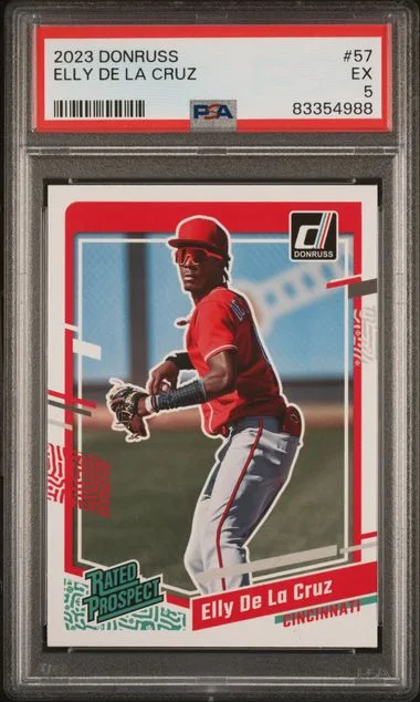 2023 Panini Donruss Elly De La Cruz Rated Prospect #57 card image